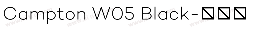 Campton W05 Black字体转换